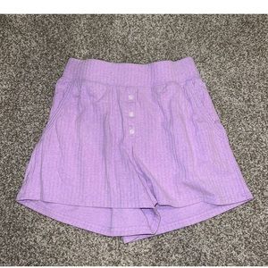 Old navy high rise PJ shorts in purple!